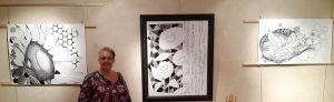 Exposition de Cécile Fustier Histoires en noir et blanc